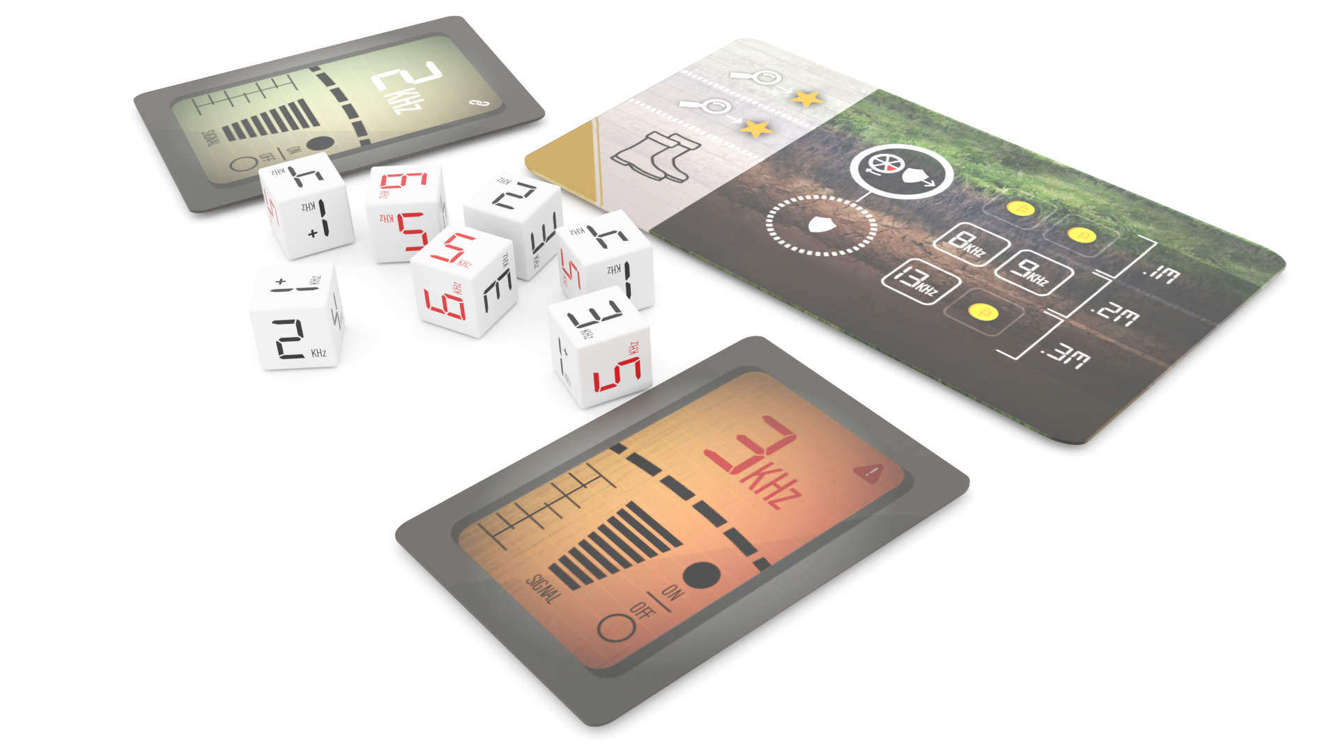 Detectorama. Dados y cartas